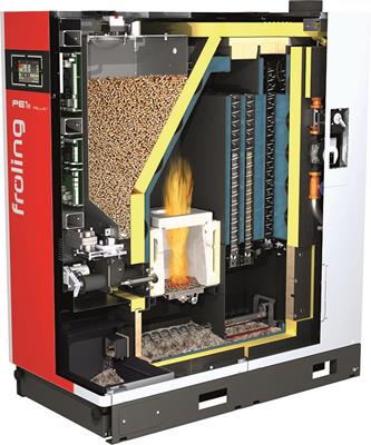 Schnittbild Fröling PE1 Pellet