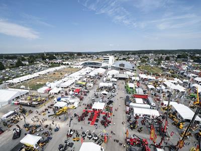 Sicht auf die Landwirtschaftsmesse in Libramont