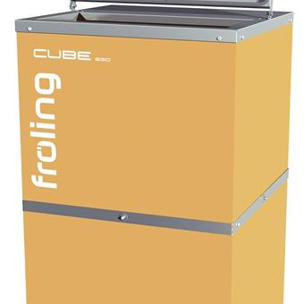 Fröling Cube 330 - Pelletslagersystem aus Karton für 330kg Pellets