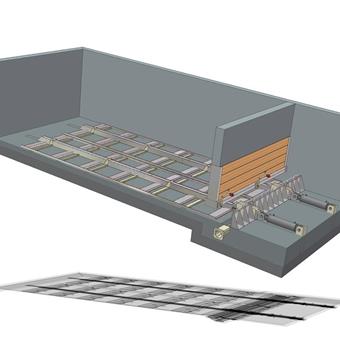 Fröling schuifvloer - Pelletbunkersysteem met schuifvloer-uitvoer