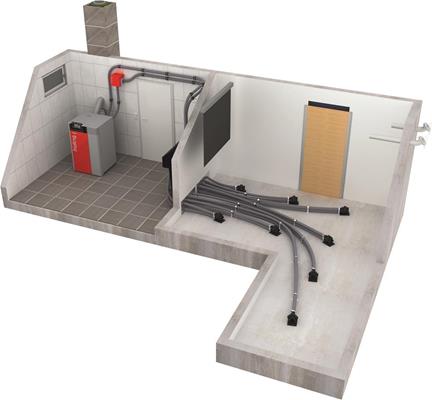 Fröling Pelletssaugsystem RS4/RS8